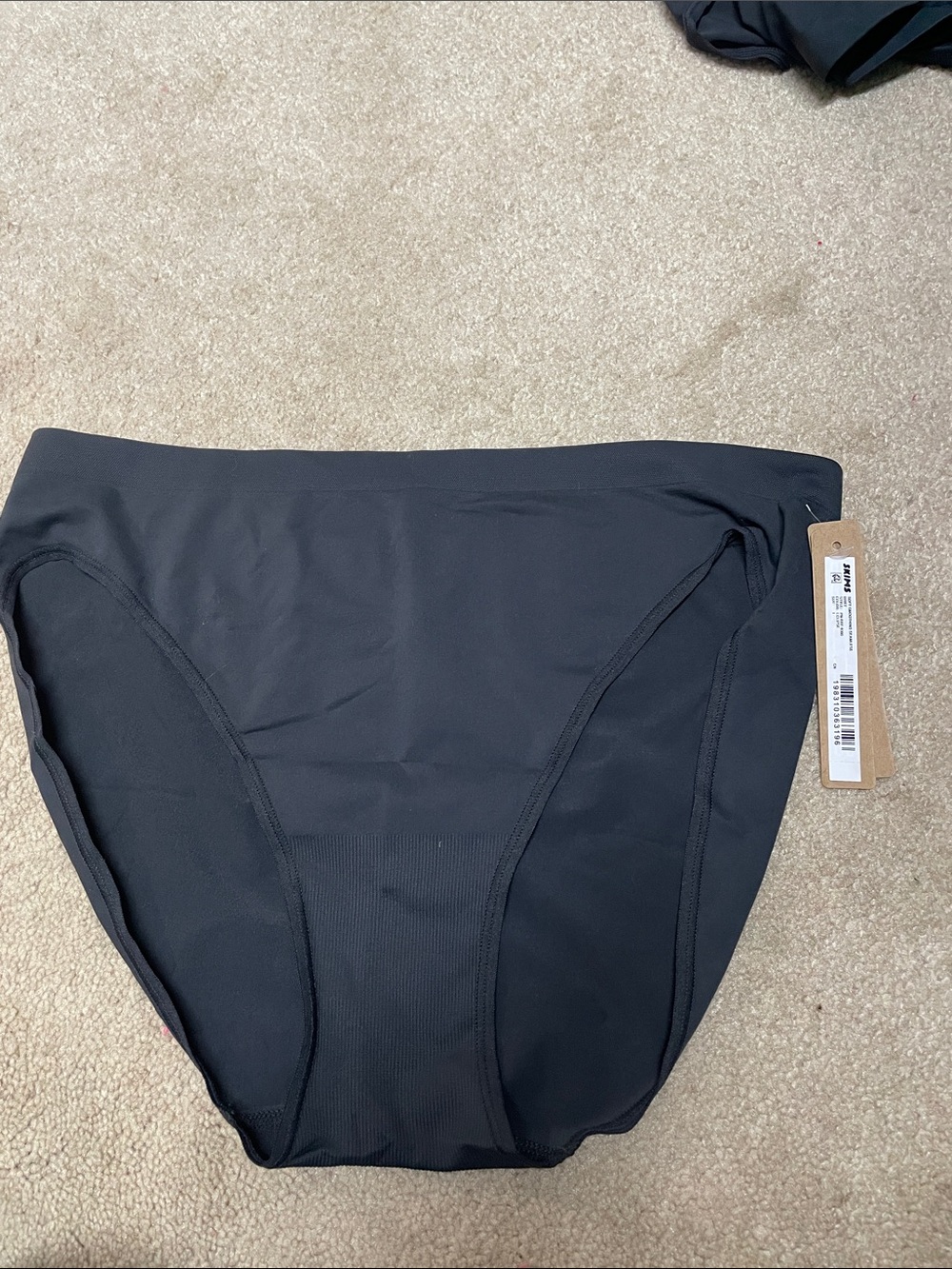 SKIMS High-Waist Full Coverage Panty in Black